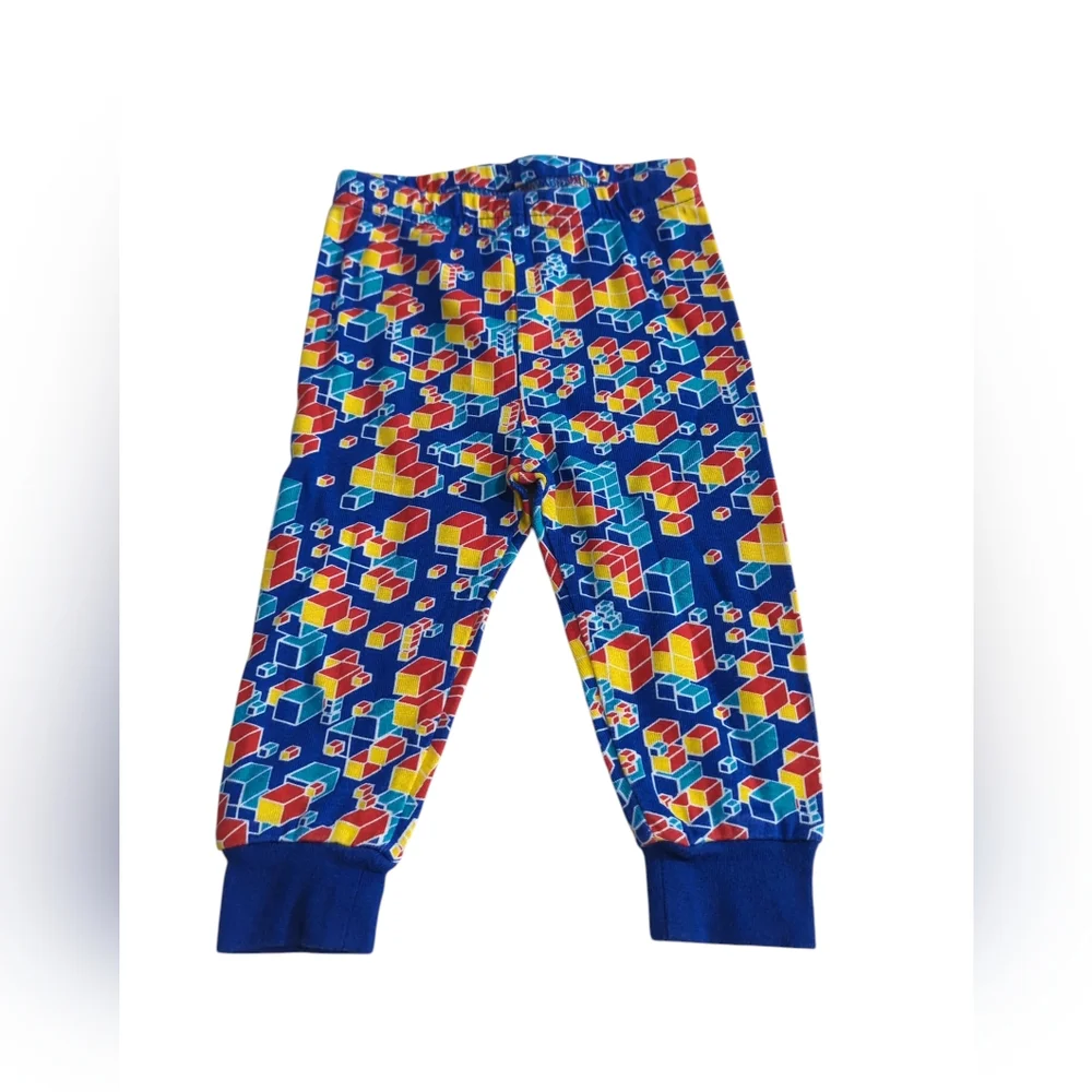 The Children's Place Blue Geometric Pajama Bottoms Size 3-6 Months.